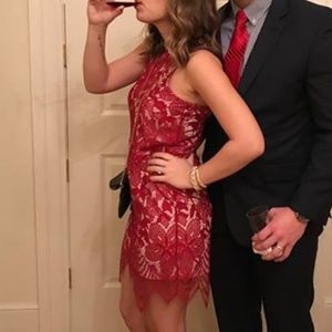 Red Lace Express Dress